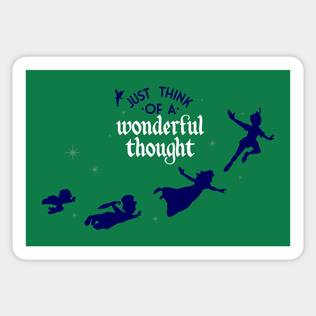 Peter Pan - Wonderful Thought Version 1 Sticker by Mouse Magic with John and Joie